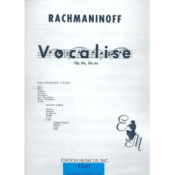 Vocalise op.34,14 for flute, -Sergei Rachmaninov (Rachmaninoff)