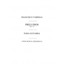 Preludius nos.1-9 for guitar -Francisco Tarrega
