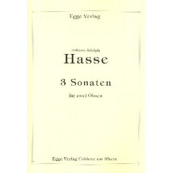 3 Sonaten für 2 Oboen -Johann Adolf Hasse