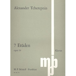 7 Etüden op.56 für Klavier -Alexander Tcherepnin / Tscherepnin