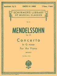 Piano Concerto No.1 In G Minor Op.25 -Felix Mendelssohn-Bartholdy / Arr.Adolf Ruthardt