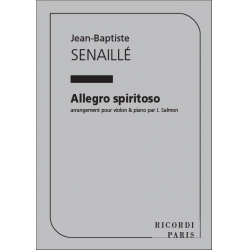 Allegro spiritoso for violin and piano -Jean-Baptiste Senaillé