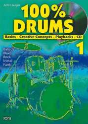 100% Drums Band 1 (+CD) -Achim Langer