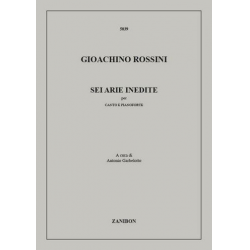 6 arie per canto e pianoforte -Gioacchino Rossini