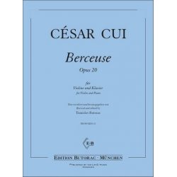 Berceuse op.20 für Violine und Klavier -Cesar Cui