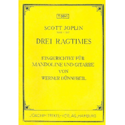 3 Ragtimes für Mandoline und - Scott Joplin