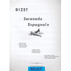 Serenade espagnole for flute and -Georges Bizet
