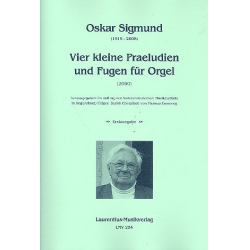 4 kleine Präludien und Fugen -Oskar Sigmund
