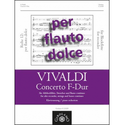 Konzert F-Dur RV442 für Altblockflöte, -Antonio Vivaldi
