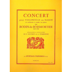 Concert re majeur pour violoncelle ou -Joseph Bodin de Boismortier