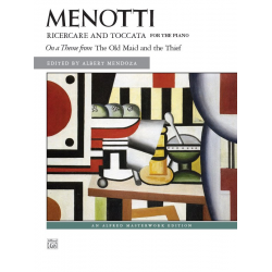 Menotti Ricercare And Toccata (piano) -Gian Carlo Menotti