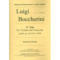 Trio g-Moll Nr.17 op.6,5 G93 -Luigi Boccherini