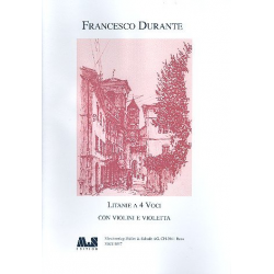 Litanie à 4 voci von violini e violetta -Francesco Durante