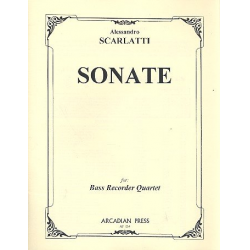 Sonate für 4 Baßblockflöten -Alessandro Scarlatti