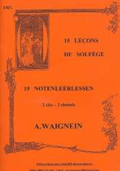 15 Lecons de solfège (2 clés) -André Waignein