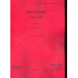 Vespers (Lauda & Magnificat down a fourth) -Claudio Monteverdi
