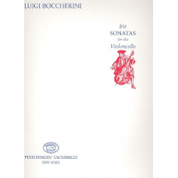 6 Sonatas for the violoncello -Luigi Boccherini