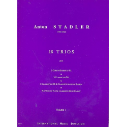 18 trios vol.1 (nos.1-5) pour -Anton Stadler