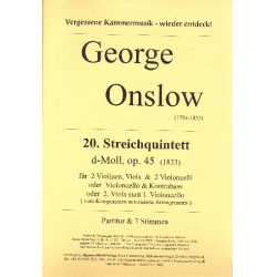 Quintett d-Moll Nr.20 op.45 -George Onslow