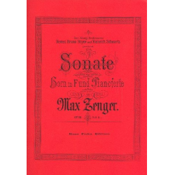 Sonate op.90 für Horn und Klavier -Max Zenger