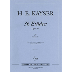 36 Etüden op.43 für Viola solo -Heinrich Ernst Kayser