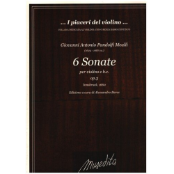 6 Sonaten op.3 für Violine und Bc -Giovanni Antonio Pandolfi Mealli