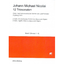 12 Triosonaten Band 1 (Nr.1-6) -Johann Michael Nicolai