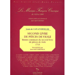 Livre no.2 de pièces de viole basse continue -Louis de Caix de Hervelois