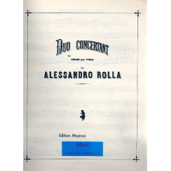 Duo concertant for violin and viola -Alessandro Rolla