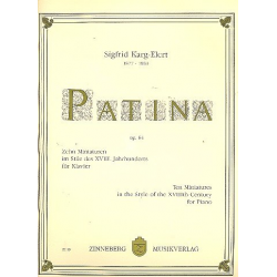 Patina op.64 10 Miniaturen -Sigfrid Karg-Elert