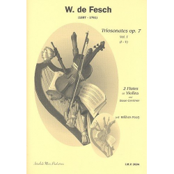 Sonaten op.7 Band 1 (Nr.1-5) für -Willem de Fesch