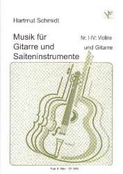 Musik für Gitarre und Saiteninstrumente Nr.1-4 -Hartmut Schmidt