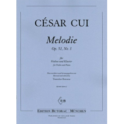 Melodie op.51,3 für Violine und Klavier -Cesar Cui