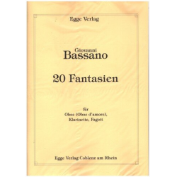 20 Fantasien für Oboe (Oboe d'amore), -Giovanni Bassano