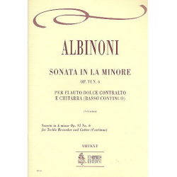 Sonata la minore op.6,6 per flauto -Tomaso Albinoni