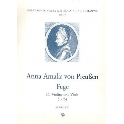 Fuge für Violine und Viola - Prinzessin von Preussen Anna Amalie