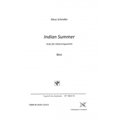 Indian Summer : für 4 Gitarren, Bass -Klaus Schindler
