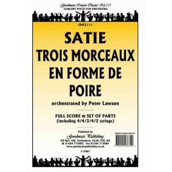 Trois Morceaux (Arr.Lawson) Pack Orchestra -Erik Satie