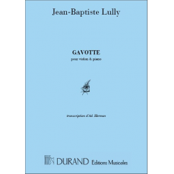 Gavotte : pour violon et piano -Jean-Baptiste Lully