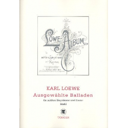 Ausgewählte Balladen Band 1 -Carl Loewe
