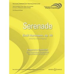 Serenade op.43 für 10 Instrumente (Partitur) -Emil Hartmann