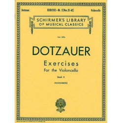 Exercises for Violoncello - Book 2 -Justus Johann Friedrich Dotzauer