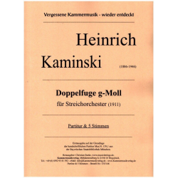 Doppelfuge g-Moll -Heinrich Kaminski