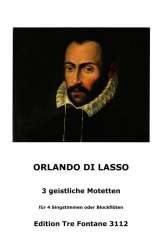 3 geistliche Motetten -Orlando di Lasso