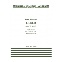 Lieder, Opus 77, No. 1-3 -Erkki Gustav Melartin