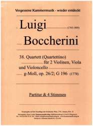 Quartett Nr.38 g-Moll op.26/2 G196 -Luigi Boccherini