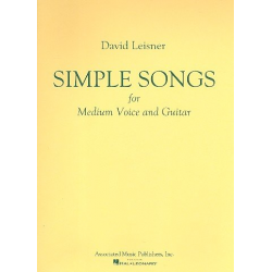 Simple Songs for voice and guitar -David Leisner