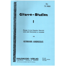 Gitarre-Studien Band 1 Übungen -Hermann Ambrosius