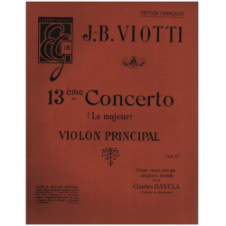 Concerto la majeur no.13 -Giovanni Battista Viotti