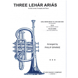 3 Lehar Arias for Bb cornet (trp) and piano -Franz Lehár / Arr.Philip Sparke